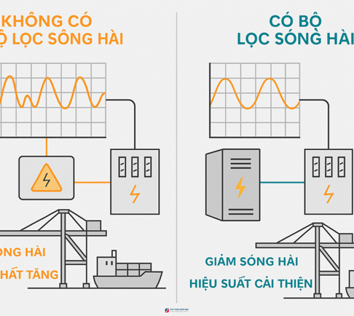Tủ lọc sóng hài cho tải cẩu STS/RTG